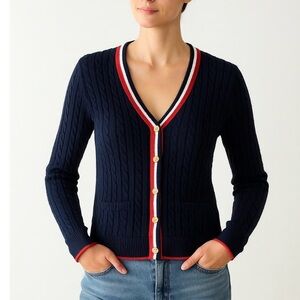 Brooks Brothers 100% Extra Fine Italian Merino Wool Cardigan Sweater Small